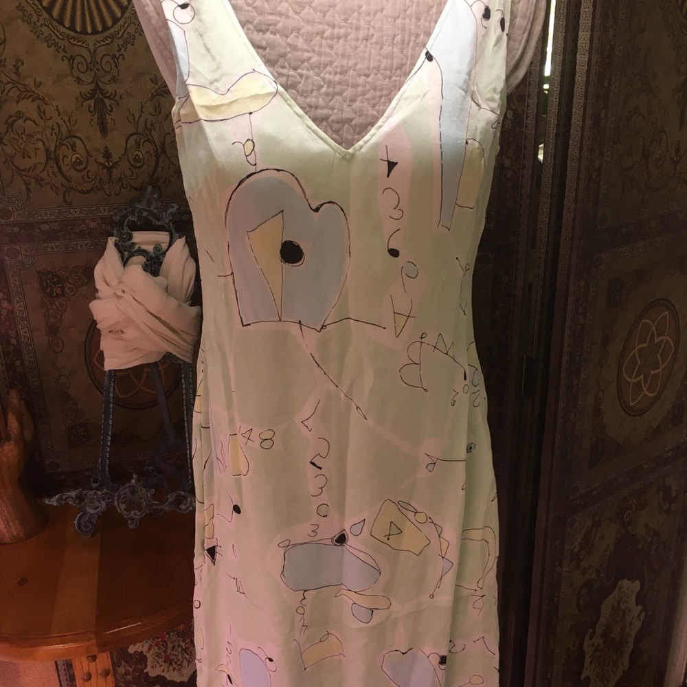Ladies Tocca 100% silk dress sleeveless